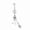BR25071111-S, variant on Shell pearl navel ring, all stainless steel cross navel ring, skull piercing jewelry