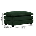 thumbnail image 3 of Convertible Sectional Sofa Couches, Upholstered Deep Seat Couches with Reversible Ottoman, 5 Seater L Shape Sofa for Living Room, Bedroom, Office, Cozy Oversized Sofa, Green, 3 of 7