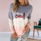 thumbnail image 1 of Pntutb Mujeres Moda O-cuello Navidad Mangas largas tops Blusa Gradiente Sudadera Pntutb Pntutb-2316, 1 of 9
