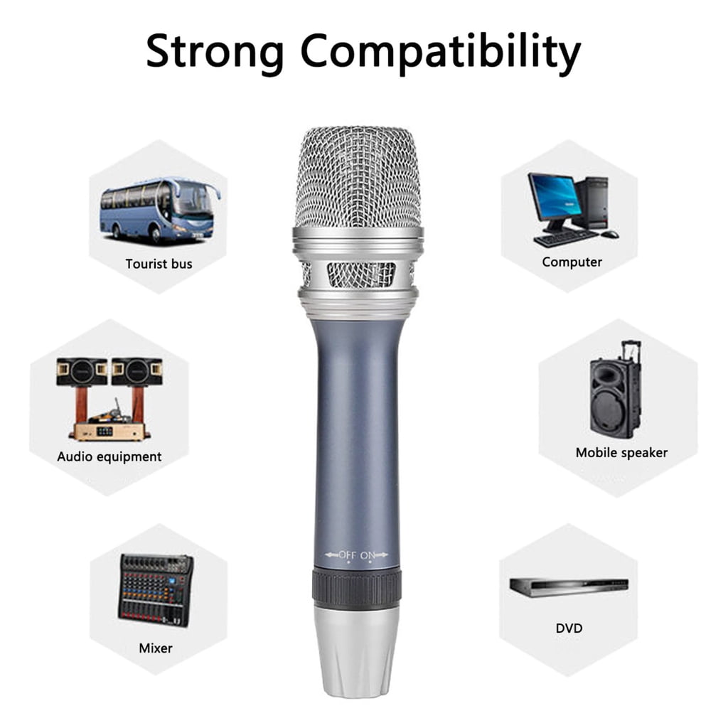 Dynamic Karaoke Microphones Vocal Corded Microphones for Karaoke Handheld Mic for Speakers Vocal Singing