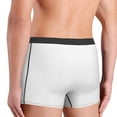 thumbnail image 3 of Uemuo White Pattern Men's Boxer Briefs,Trunk Anti-Chafing,Comfortable, Durable, and Stylish Underwear-Small, 3 of 9