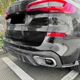 thumbnail image 6 of For BMW X5 G05 M Sport 2019 2020 2021 2022 2023 2024 Rear Bumper Diffuser Lip Carbon Fiber Look/Gloss Black Boot Spoiler Plate, 6 of 6