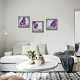 thumbnail image 3 of Butterfly Wall Art Purple Butterfly with Daisy Inspirational Quotes Love Hope Faith Pictures Framed Modern Butterfly Canvas Art Decor Hanging for Girls Living Room Bedroom Office Home, 3 of 6