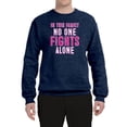 thumbnail image 2 of In This Family No One Awareness Unisex Crewneck Graphic Sweatshirt, Vintage Heather Navy, Medium, 2 of 3