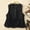 Black, variant on SXCXLSA Women's Tiered Ruffle Cotton Vest, Sleeveless Crewneck Fashion Top, Loose Fit Designer Style Waistcoat
