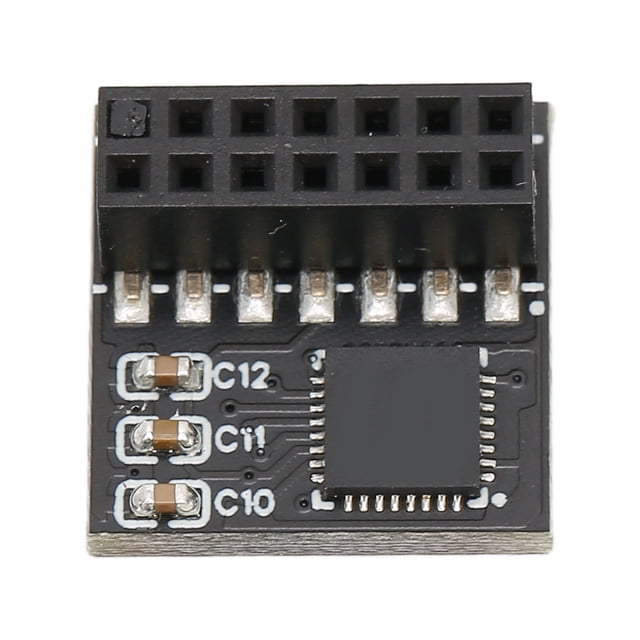 TPM 2.0 Module, TPM2.0 14Pin TPM2.0 Module PCB Material Independent Encryption Processor For System For Computer For PC