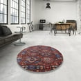 thumbnail image 4 of Ahgly Company Machine Washable Indoor Rectangle Industrial Modern Saffron Red Area Rugs, 5' x 7', 4 of 7