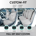 thumbnail image 2 of For Honda Accord 2023-2024 FH Group Neoprene Custom Fit Car Seat Covers - Sport SE, EX, EX-L, Touring, LX, Sport Hybrid - Solid Gray Full Set, 2 of 7