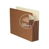 Smead 73380 TUFF® Pocket File Pocket, Straight-Cut Tab, 3-1/2" Expansion, Letter, Redrope, 10/Box