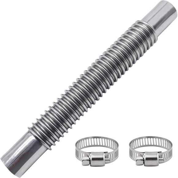 HUGFEGWE Stainless Steel Exhaust Pipe 20CM Exhaust Hose Auxiliary Heating Muffler hAuto Exhaust Pipe with Two Stainless Steel Clamps for Diesel Heating CA919-123632