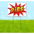 thumbnail image 1 of Wbg Ribs (18" x 24") Yard Sign, Includes Metal Step Stake, 1 of 6