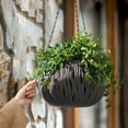 thumbnail image 4 of PEIBang Flower Pot Hanging Baskets with Drainage Holes and Chain,Garden Hanging Planter for Indoor Outdoor Plants, 4 of 6