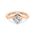 thumbnail image 4 of IGI Certified 2 Carat Cushion Shape Lab Grown Diamond Engagement Ring | 14K Rose Gold | Janes Chevron Lab Diamond Ring | FG-VS1-VS2 Quality Friendly Diamonds, 4 of 6