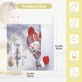 thumbnail image 2 of SKYSONIC 3D Curious Snowman Balls Baby Muslin Washcloths Face Towel, 3 PCS Christmas Tree Burp Cloths Cotton Wipes Infant Wash Cloth for Newborn Boys Girls 12"x12", 2 of 7