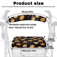 thumbnail image 6 of HELLHERO Smiley Pumpkin Seat & Backrest Covers Removable and Washable Rollator Walker Cover Non-Slip Cover Gift Option for Streets, 6 of 7