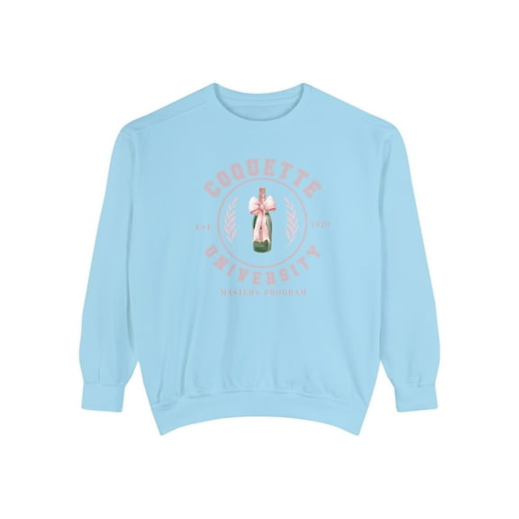 Coquette Aesthetic Unisex Garment-Dyed Sweatshirt