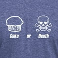 thumbnail image 3 of CafePress - Cake Or Death Mens Tri Blend T Shirt - Mens Tri-blend T-Shirt, 3 of 4