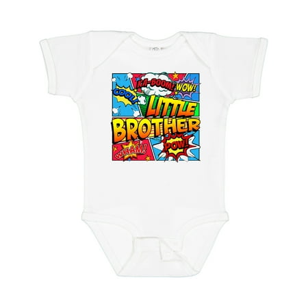 

Inktastic Little Brother Comic Book Gift Baby Boy Bodysuit