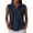 AM15_Navy, variant on Dwellite Womens Sleeveless Golf Waffle Polo Shirts Collared Tank Tops V-Neck Workout Athletic Tennis Tops Wine L