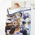 thumbnail image 5 of Genshin Impact Anti-Pilling Flannel 32"X48" Super Soft Plush Air Condition Quilt Fluffy Warm Cozy Decorative Blankets, 5 of 7
