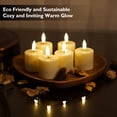 thumbnail image 4 of Rhytsing 6 Rechargeable Flameless Votive Candles with Timer for Home Decor, Led Faux Battery Operated Tealight Candles with Magnetic Charging Base, Type-C USB Cable, Remote Included-D1.6 X H2.7 inche, 4 of 7