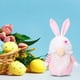 thumbnail image 4 of Conejito de peluche con luz | Suave conejo de orejas caídas, regalo de Pascua y cumpleaños para niños y niñas | Acogedor compañero de viaje | Canasta de Pascua decorativa y peluche para fiestas, 4 of 9