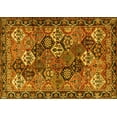 thumbnail image 1 of Ahgly Company Machine Washable Indoor Rectangle Persian Yellow Traditional Area Rugs, 8' x 10', 1 of 4