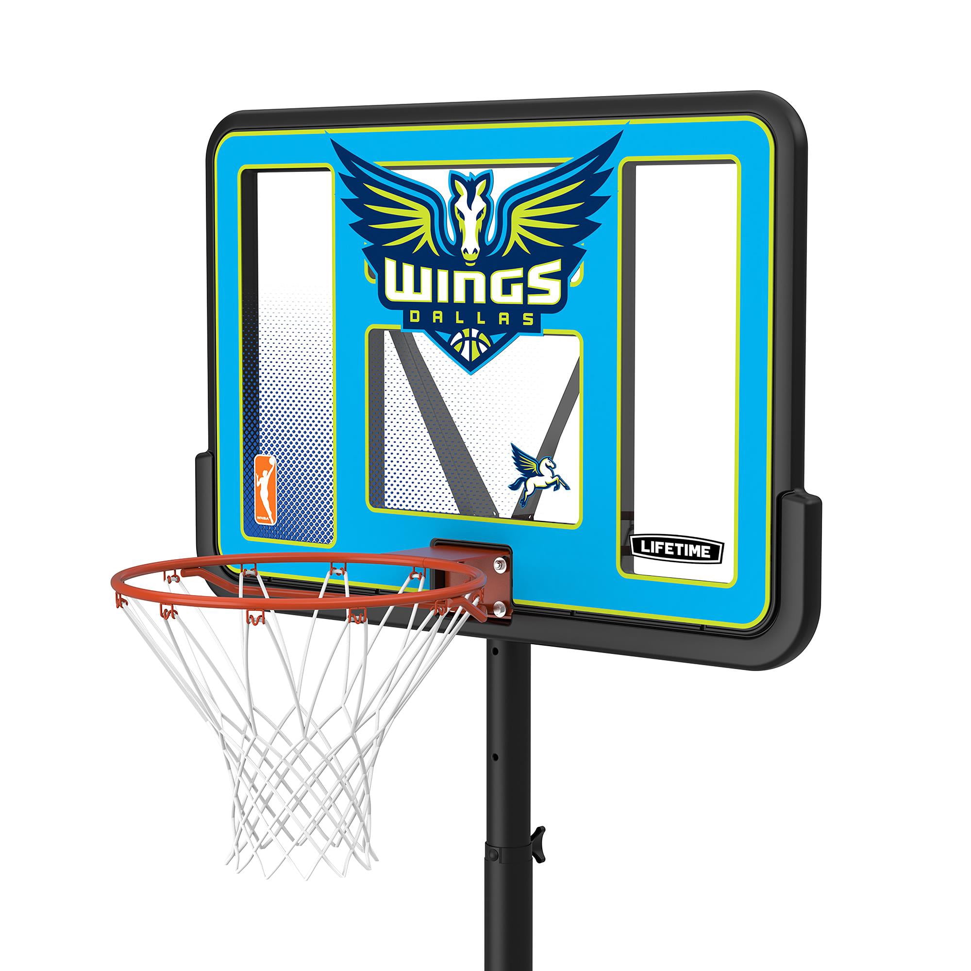 Lifetime WNBA Dallas Wings 44" Portable Basketball Hoop with Wheels - 7.5 to 10 Ft Adjustable Height