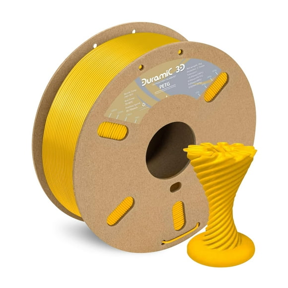 Filamento de impresión 3D DURAMIC 3D PETG 1.75 mm amarillo 1 kg