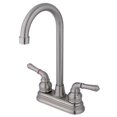 thumbnail image 1 of Kingston Brass KB498 4 Inch Center Bar Faucet - Satin Nickel, 1 of 2