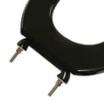 thumbnail image 2 of Jones Stephens C106C90 Black Elongated Plastic Toilet Seat, 2 of 3