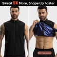thumbnail image 2 of Lalamelon Sauna Vest for Men Heat Trapping Body Shaper Workout Sweat Suits Tops for Gym Exercise Boxing, 2 of 6