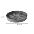 thumbnail image 2 of Bgsha 5PCS Home Garden Use Flower Pot Trays Bottom Support White Gray Green 22.7*3.2cm, 2 of 10