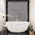 thumbnail image 6 of Mrs Awesome Clear Shower Curtain Liner, Heavyweight Plastic Waterproof PEVA, 6 Magnets, 72" x 72", 6 of 8