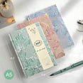 thumbnail image 3 of ipoul Flower Notebook, Hardcover, Lay Flat, A5, 6x8, Wide Ruled Pages, Writing Journal for Women, Pretty Notebook, Lily Gifts, Green, 3 of 8