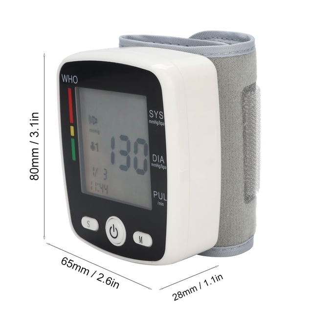 Esfigmomanómetro electrónico, tipo muñeca Esfigmomanómetro automático Medidor de presión arterial Monitor electrónico de presión arterial Diseño elevado
