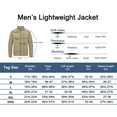 thumbnail image 7 of Little Donkey Andy Men's Lightweight Woven Jacket with Hood Windbreak Water Resistant Sun Protection Softshell Jacket For Runing Hiking Grey Green M, 7 of 7