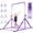 Purple (Bar Without Mat), variant on Foldable Gymnastic Bar for Ages 3-12, 9 Height Levels, 200 lbs Weight Capacity, 5 Ft Length Gymnastic Kip Bar with Mat, Gymnastic Equipment for and Gym Center Indoor Outdoor Use