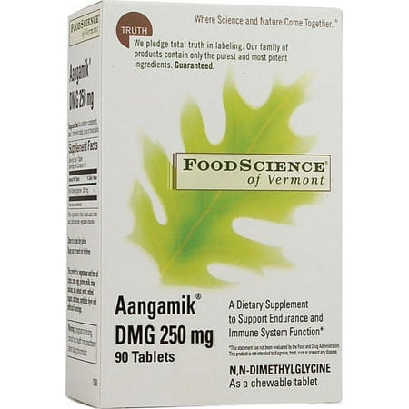 FoodScience of Vermont Aangamik DMG 250mg Tablets, 90 Ct