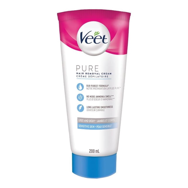 VEET® Pure™ Hair Removal Cream for Sensitive Skin, Legs & Body, 200 mL