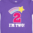 thumbnail image 4 of Inktastic 2nd Birthday 2 Year Old Girls Rainbow Star Girls Toddler T-Shirt, 4 of 5