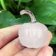 thumbnail image 5 of Decoración de cristal de calabaza mini | Amatista Ágata Escultura de Vidrio Rojo Rosa Verde Púrpura Blanco Gris Amarillo | Ornamento de piedra preciosa pulida a mano | Centro de mesa de Halloween, 5 of 6