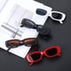 thumbnail image 3 of Paquete de 12 Anteojos de Sol Rectangulares Negros QYVEWY para Mujeres y Hombres Estilo Y2K, 3 of 6