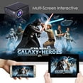 thumbnail image 2 of Video Projector, ELEPHAS LED Entertainment Movie Projector for Home Theater Cinema, 1200 Lumens Support 1080P HDMI VGA USB AV TV for Mobile PC Tablet PS4 DVD Players - Black, 2 of 2
