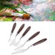 thumbnail image 4 of Espátula para pintura al óleo, 5 piezas de acero inoxidable, espátula para pintura al óleo, cuchillo para pintura al óleo, artesanía superior, 4 of 8