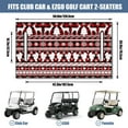 thumbnail image 3 of 51" x 31" Universal Fit Golf Cart Seat Cover, Soft Microfiber Towel for EZGO TXT, Club Car Precedent, Yamaha G29, Icon Models, 3 of 8