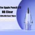 thumbnail image 1 of Pencil Tips For Apple Pencil 1 2 3 Pro Gen Replacement Crystal Diamond Tips For iPad Pencil 1/2 Anti-wear Stylus Pen Tips HB Transparent 1PC, 1 of 6