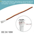 thumbnail image 3 of Uxcell DC 3V Touch Dimmer Switch 10mm Diameter Snap-in Mount White for LED Lights Strip Lights, 3 of 5