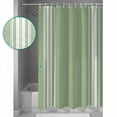 thumbnail image 3 of Extra Long Shower Curtain 72x96 Inch, Sage Green Shower Curtain Waterproof Bathroom Decor Farmhouse Sage Green White Striped Fabric Bath Curtain Set Accessories with Hooks, 3 of 6