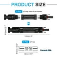 thumbnail image 2 of 5 Pcs Solar Fuse Holder 30A 1000V Waterproof PV In-Line Fuse Holders with Fuse, 2 of 5
